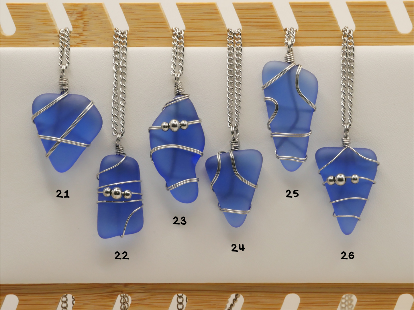 BLUE SEA GLASS | Halskette