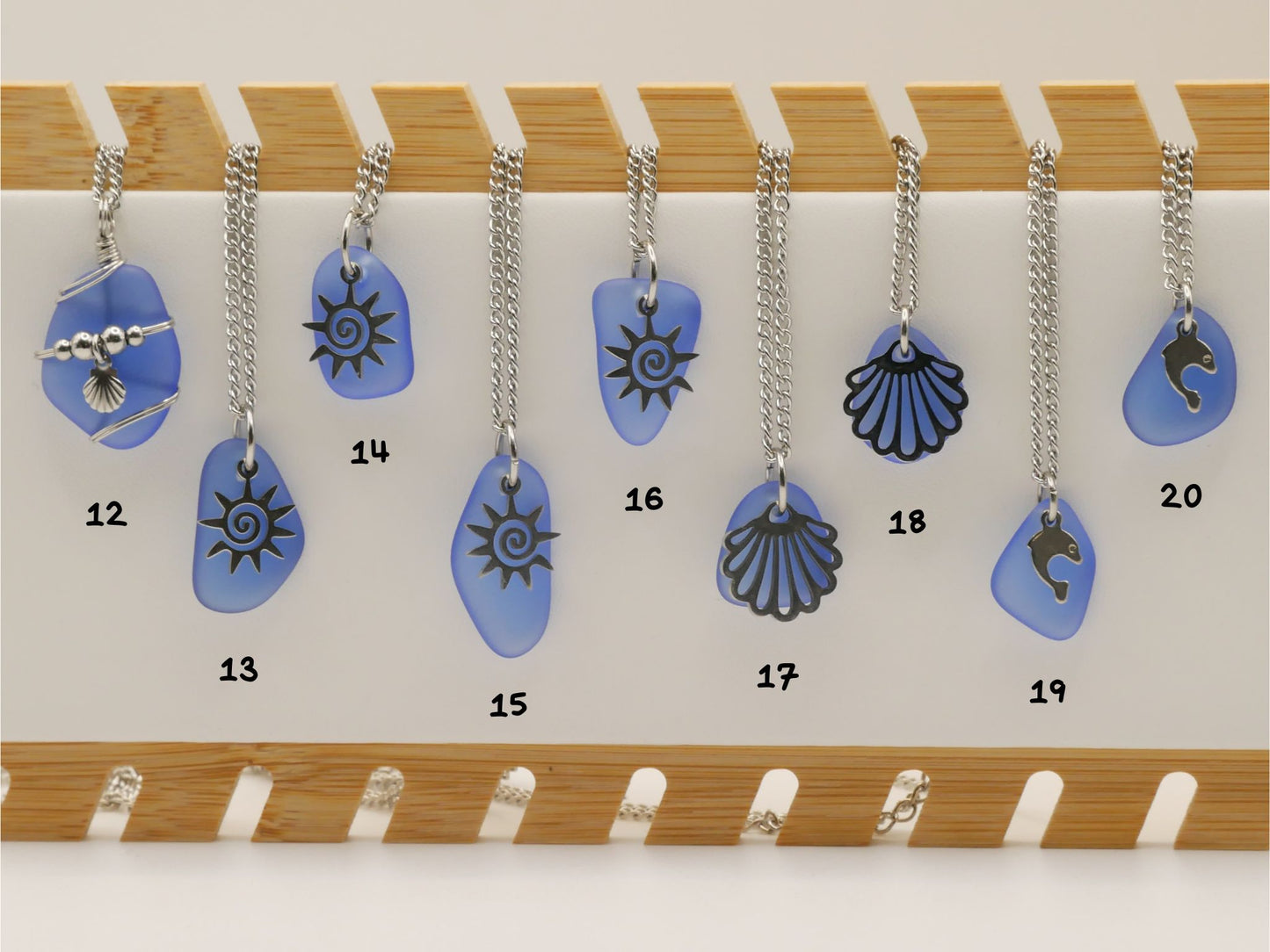 BLUE SEA GLASS | Halskette