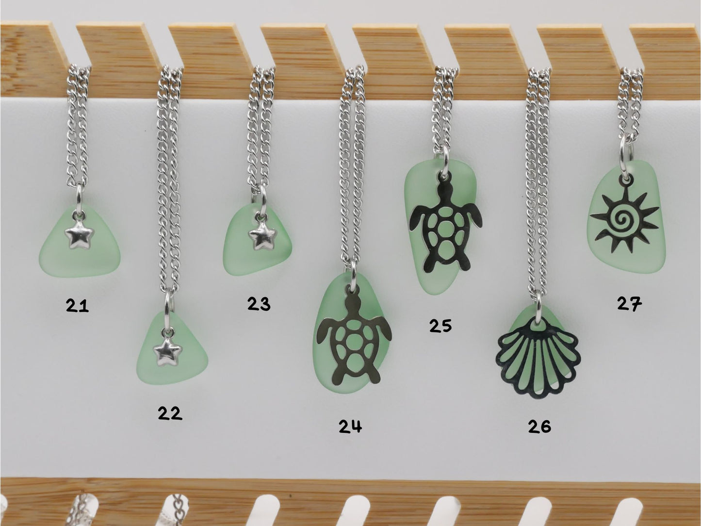 GREEN SEA GLASS | Halskette