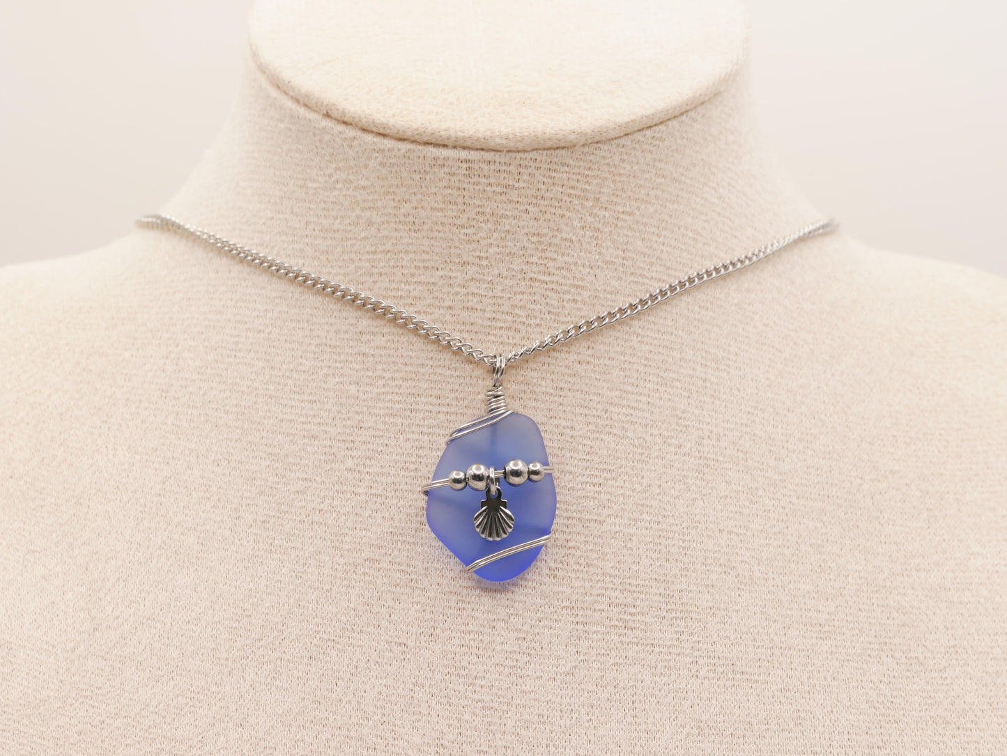 BLUE SEA GLASS | Halskette