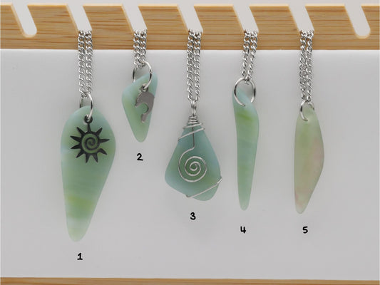 MINT SEA GLASS | Necklace