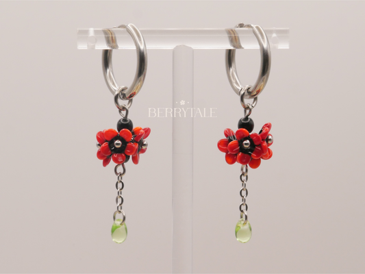 AUBURN FLOWERS | Ohrringe