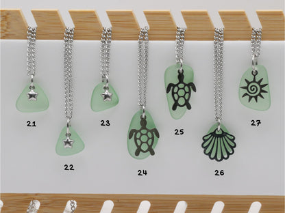 GREEN SEA GLASS | Halskette