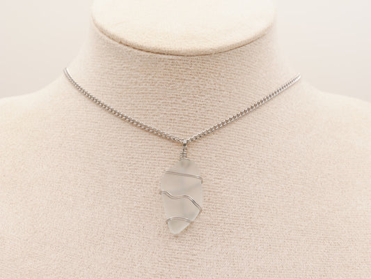 WHITE SEA GLASS | Necklace
