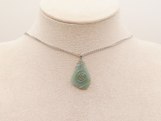 MINT SEA GLASS | Necklace